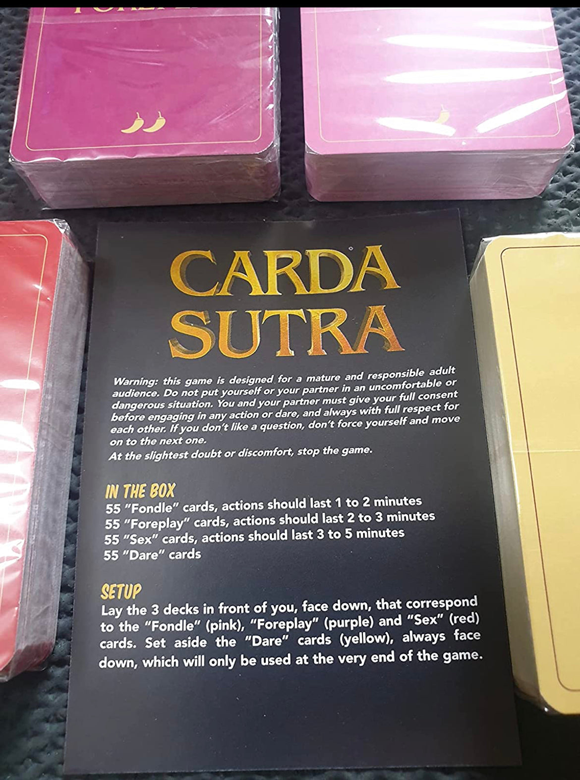 Table Card Game (220 cards) for Adult Couples