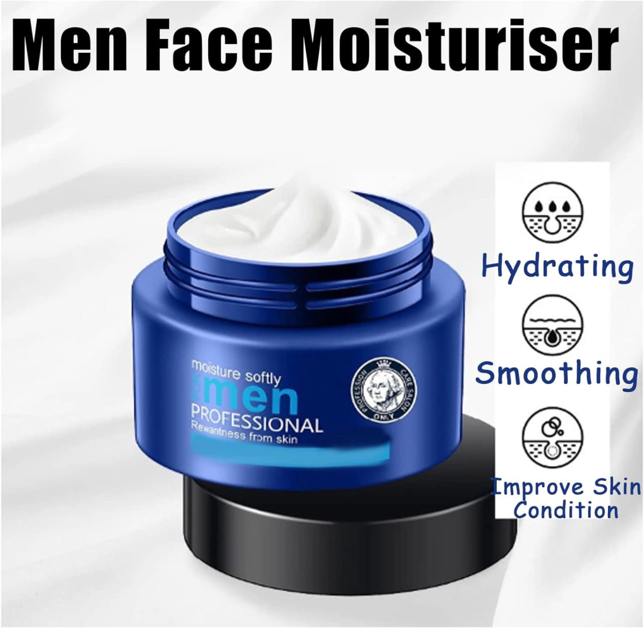 Men’s Revitalizing,Men's Anti Ageing Face Cream,Men Face Moisturiser,Daily Moisturiser for Men