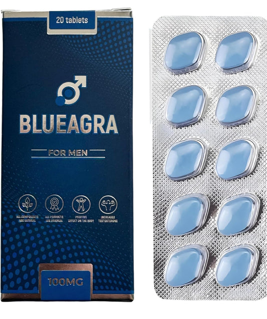 BLUEAGRA Extremely effective Male enhancement natural food supplement Made in UK