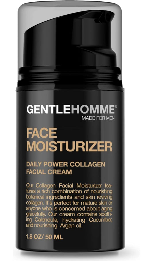 Gentlehomme Collagen Face Moisturizer for Men - Day & Night Facial Cream