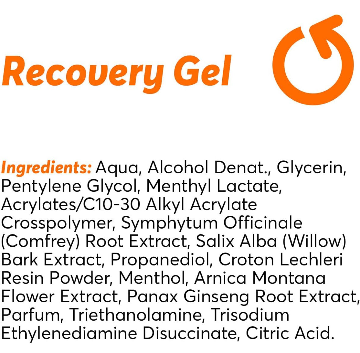 SPORT READY Recovery Gel – for Recovery After Training, Non-staining Formula with Arnica (100 ml)