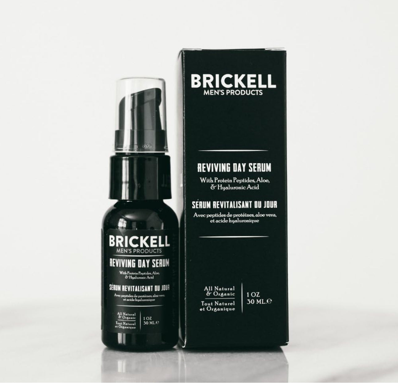 Brickell Men's Anti Aging Reviving Day Serum for Men 30ml