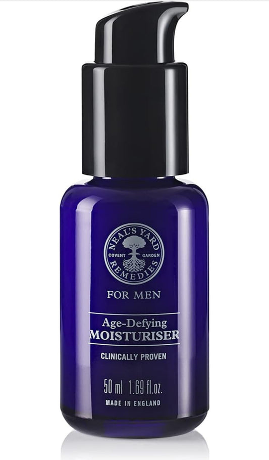 Neal's Yard Remedies Men's Age Defying Moisturiser | Boosts Firness & Reduces Wrinkles | 50ml