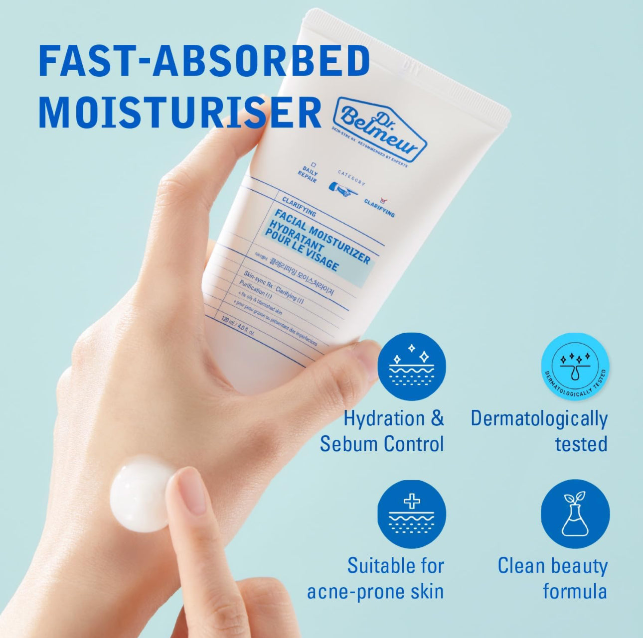 Dr. Belmeur Clarifying Facial Moisturizer 120ml