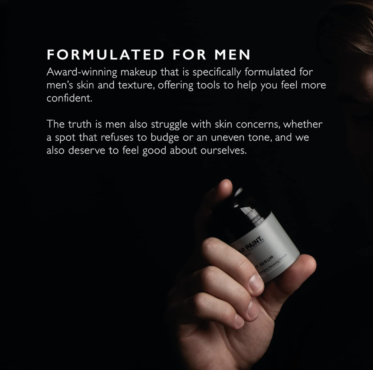 Warpaint for Men Skincare Range - Night Serum - Revitalise, Smooth and Hydrate