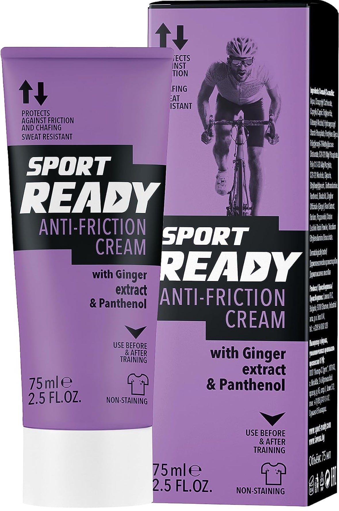 Anti-Friction Cream - Anti Chafing Cream with Ginger Root Extract & Bisabolol - Hydrating