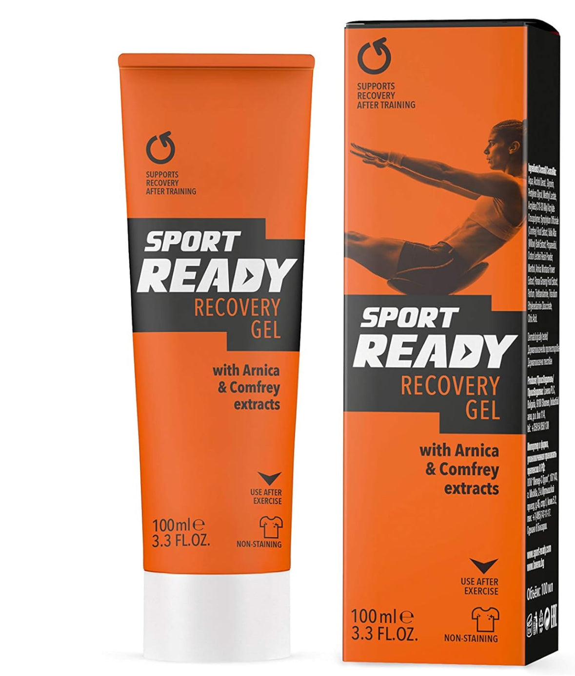 SPORT READY Recovery Gel – for Recovery After Training, Non-staining Formula with Arnica (100 ml)