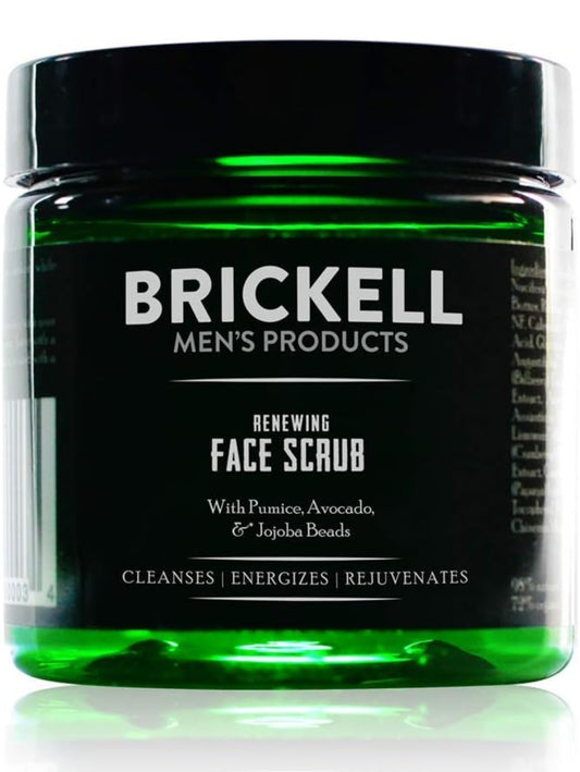 Brickell Men's Renewing Face Scrub for Men