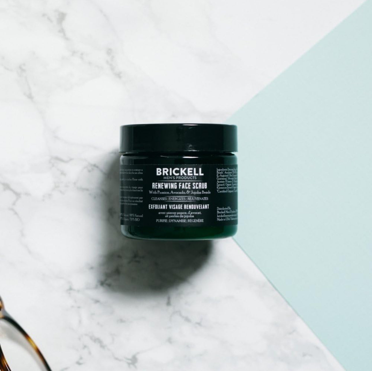 Brickell Men's Renewing Face Scrub for Men