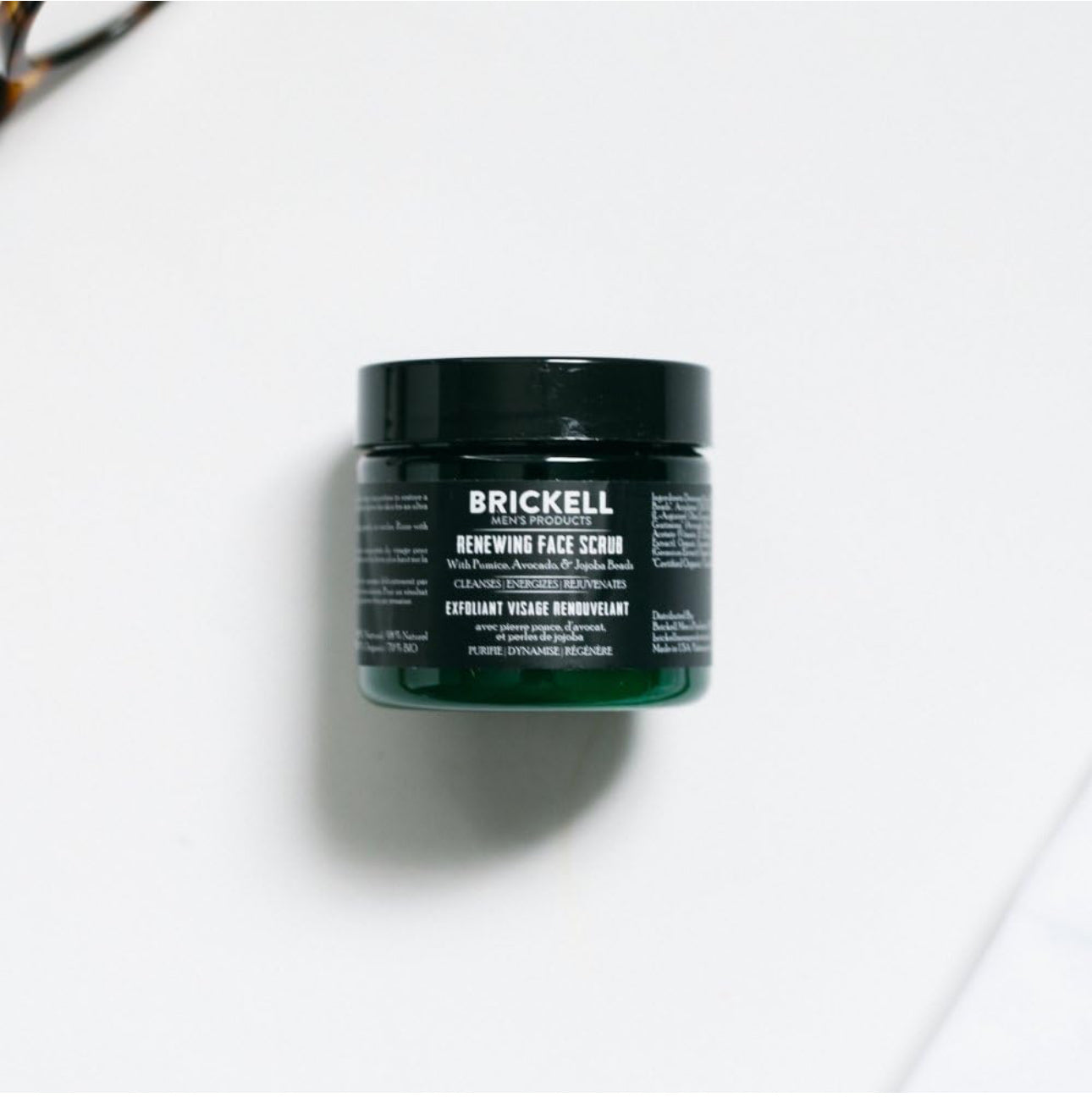 Brickell Men's Renewing Face Scrub for Men