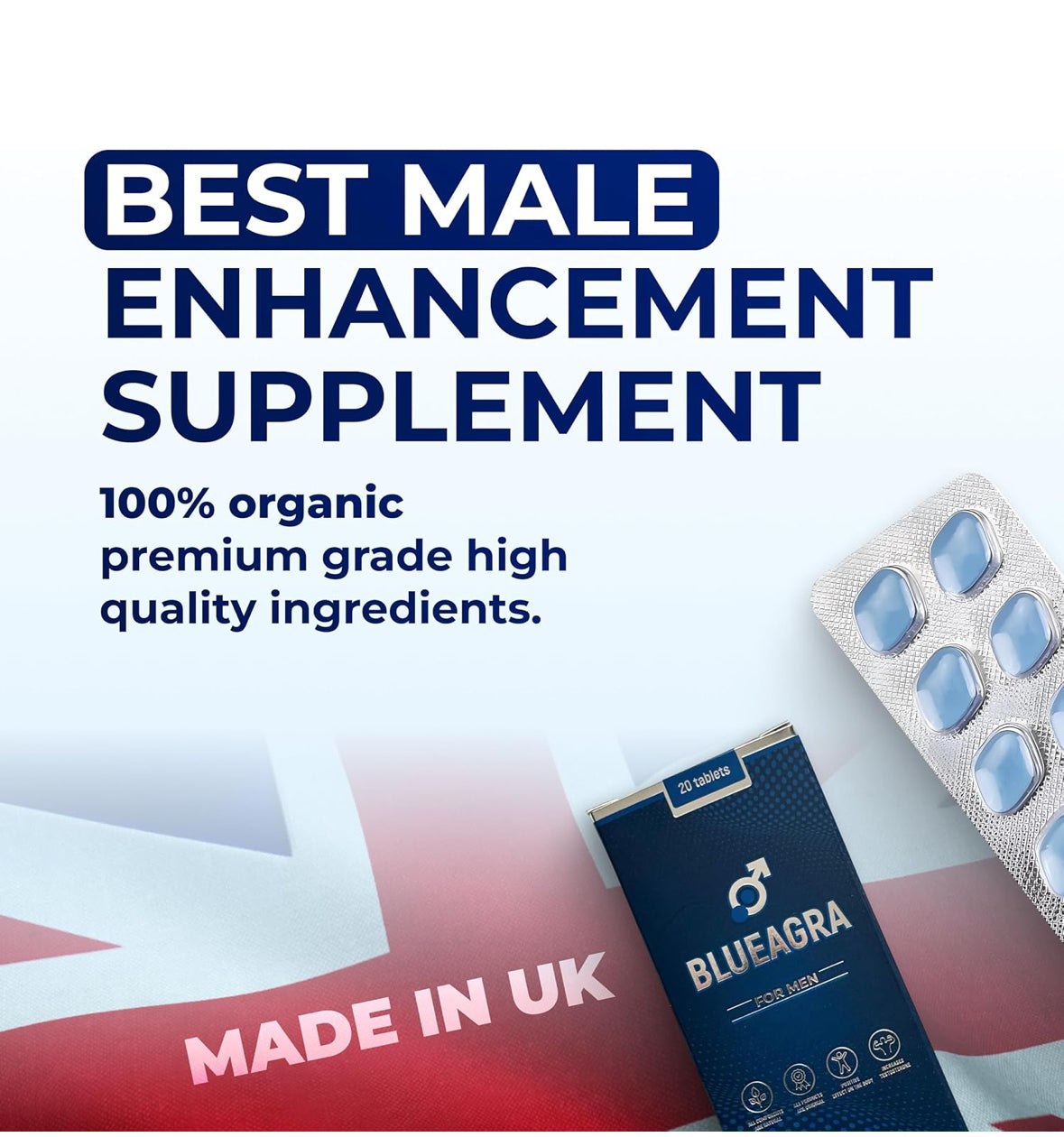 BLUEAGRA Extremely effective Male enhancement natural food supplement Made in UK